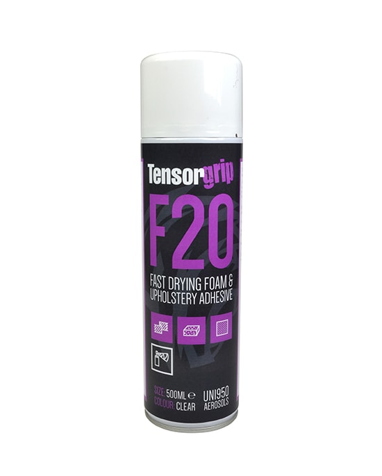 TensorGrip F20 – Fast Drying Adhesive Glue 500ml Spray Can