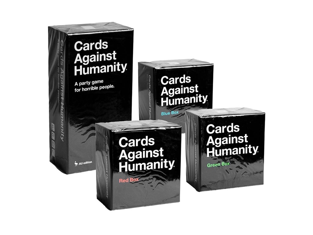 Cards Against Humanity Bundle Pack - 2.0 AU Main Set + Blue, Red, Green Expansion Boxes