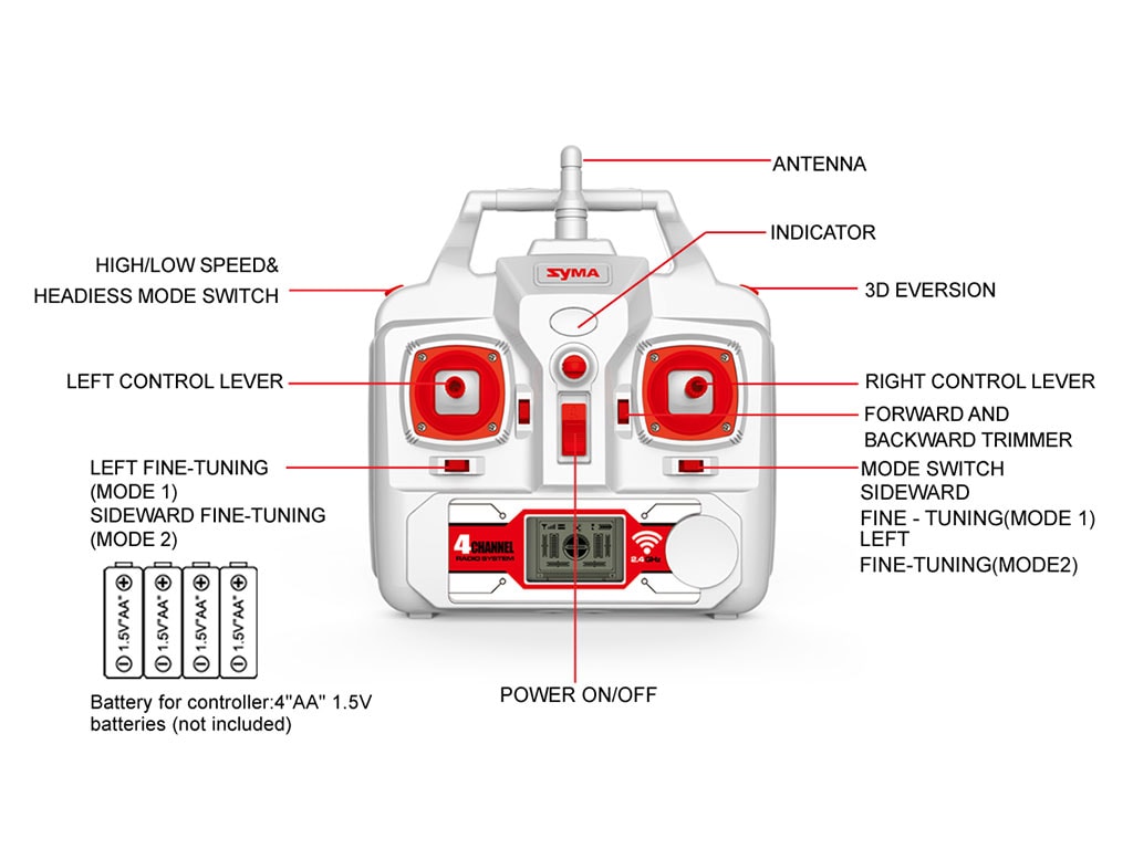 X8HG Syma 2.4G 6 Axis Gyro Drone with 8.0MP HD Camera