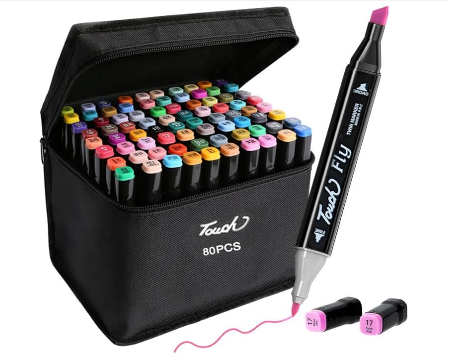 60 Pack Dual Tip Markers