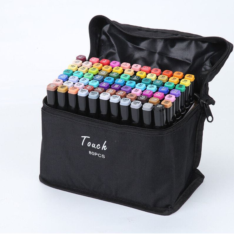 80 Pack Dual Tip Markers