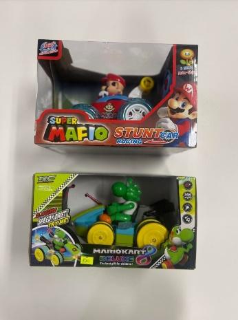 Luigi & Mario race cars